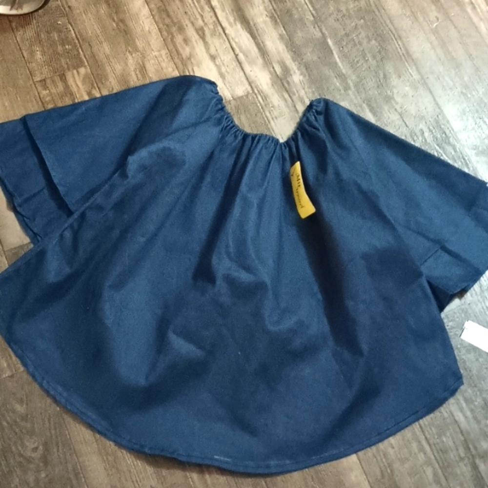 Sexy Off the Shoulder Denim Top - Picture 6 of 8